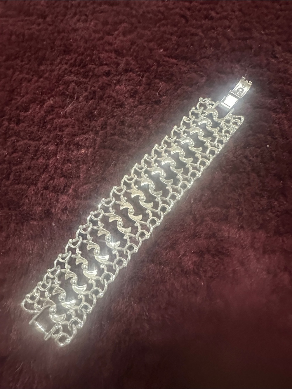 Silver Multi-Row Chain Link Bracelet - Women's Accessory